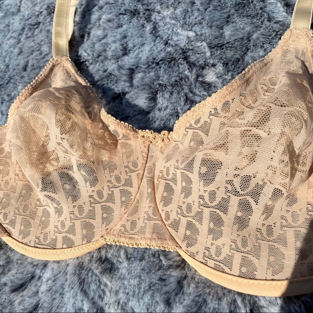 Authentic Vintage Christian Dior Monogram Mesh Bra